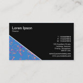 Diagonal V3 - Schwarz - Abstrakt 080716(1) Visitenkarte (Rückseite)