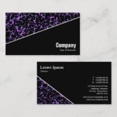 Diagonal V3 - Schwarz - Abstrakt 080716(3) Visitenkarte (Vorne/Hinten)