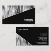 Diagonal V3 - Schwarz - Abstrakt 080716(4) Visitenkarte (Vorne/Hinten)