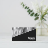 Diagonal V3 - Schwarz - Abstrakt 080716(4) Visitenkarte (Stehend Vorderseite)