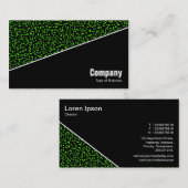 Diagonal V3 - Schwarz - Abstrakt 080716(6) Visitenkarte (Vorne/Hinten)