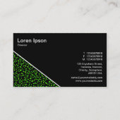 Diagonal V3 - Schwarz - Abstrakt 080716(6) Visitenkarte (Rückseite)