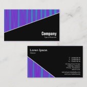 Diagonal V3 - Schwarz - Abstrakt 090716(04) Visitenkarte (Vorne/Hinten)