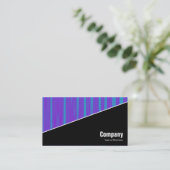 Diagonal V3 - Schwarz - Abstrakt 090716(04) Visitenkarte (Stehend Vorderseite)