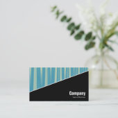 Diagonal V3 - Schwarz - Abstrakt 090716(08) Visitenkarte (Stehend Vorderseite)