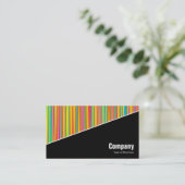 Diagonal V3 - Schwarz - Abstrakt 120716(010) Visitenkarte (Stehend Vorderseite)