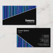 Diagonal V3 - Schwarz - Abstrakt 120716(012) Visitenkarte (Vorne/Hinten)