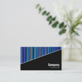 Diagonal V3 - Schwarz - Abstrakt 120716(012) Visitenkarte (Stehend Vorderseite)