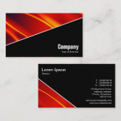 Diagonal V3 - Schwarz - Abstrakt 120716(08) Visitenkarte (Vorne/Hinten)