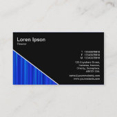 Diagonal V3 - Schwarz - Abstrakt 130716(05) Visitenkarte (Rückseite)