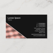 Diagonal V3 - Schwarz - Abstrakt 140716(07) Visitenkarte (Rückseite)