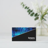 Diagonal V3 - Schwarz - Blue Pool Visitenkarte (Stehend Vorderseite)
