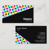 Diagonal V3 - Schwarz - Farbhalfton Visitenkarte (Vorne/Hinten)