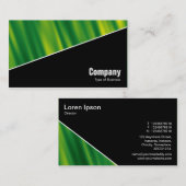 Diagonal V3 - Schwarz - Grüne Flecke Visitenkarte (Vorne/Hinten)