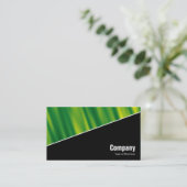 Diagonal V3 - Schwarz - Grüne Flecke Visitenkarte (Stehend Vorderseite)