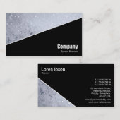 Diagonal V3 - Schwarz - Seifenblasen Visitenkarte (Vorne/Hinten)