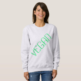 Diagonal "VEGAN" Sweatshirt