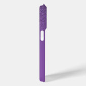 Diagonal Violet Lila Glitzer Gradient Ombre Case-Mate iPhone Hülle (Rückseite / Rechts)