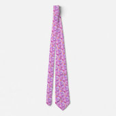 Diagonal Watercolor Colorful Neck Tie Krawatte (Rückseite)