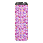 Diagonal Watercolor farbenfroh Thermosbecher (Rückseite)