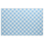 Diagonal Weiß/Blaues Gingham-Muster Stoff (Fat Quarter (45,7 x 55,9 cm))