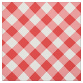 Diagonal Weiß/Rot-Gingham-Muster Stoff (Muster)