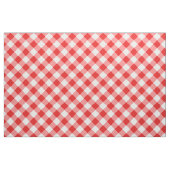 Diagonal Weiß/Rot-Gingham-Muster Stoff (Fat Quarter (45,7 x 55,9 cm))