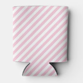Diagonal white and pink stripes pattern dosenkühler (Vorderseite)