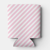Diagonal white and pink stripes pattern dosenkühler (Rückseite)