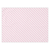 Diagonal white and pink stripes pattern tischdecke (Vorderseite (Horizontal))