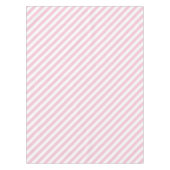 Diagonal white and pink stripes pattern tischdecke (Vorderseite)