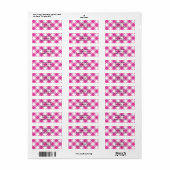 Diagonal White und Pink Gingham (Vorne)