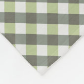 Diagonal Woven Green Gray Muster Fleecedecke (Ecke)