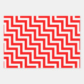 Diagonal Zickzack Geschenkpapier Set (Vorderseite 2)