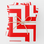 Diagonal Zickzack Geschenkpapier Set (Beispiel)