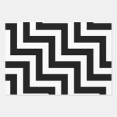 Diagonal Zickzack Geschenkpapier Set (Vorderseite)