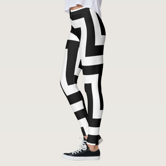 Diagonal Zickzack Leggings (Links)