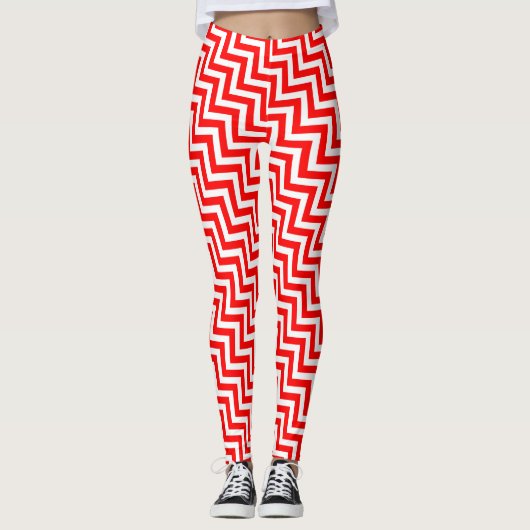Diagonal Zickzack Leggings (Vorderseite)