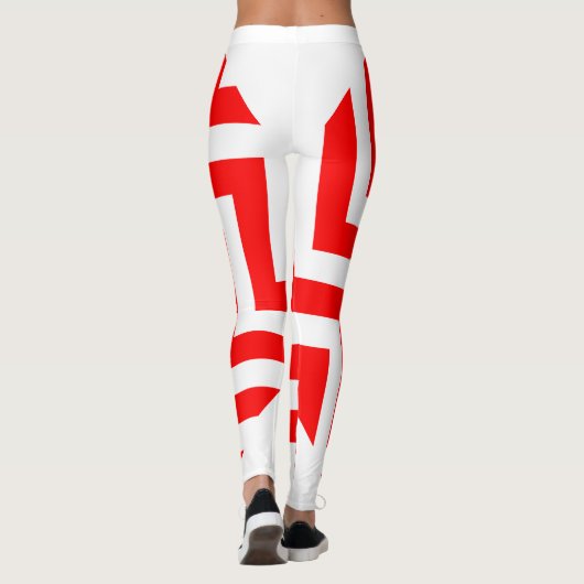 Diagonal Zickzack Leggings (Rückseite)