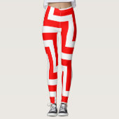 Diagonal Zickzack Leggings (Vorderseite)