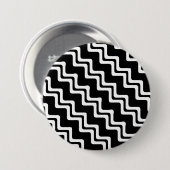 Diagonal Zig Zag Muster für zwei farbige Linien Button (Vorne & Hinten)