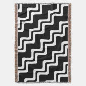 Diagonal Zig Zag Muster für zwei farbige Linien Decke (Vorderseite Vertikal)