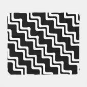 Diagonal Zig Zag Muster für zwei farbige Linien Fleecedecke (Vorderseite (Horizontal))