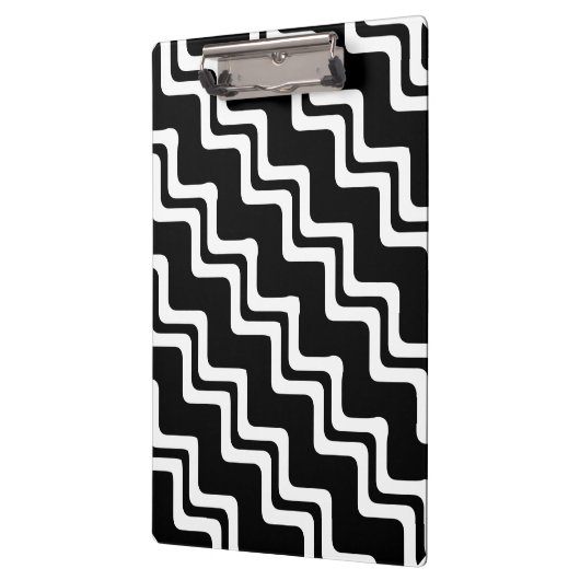 Diagonal Zig Zag Muster für zwei farbige Linien Klemmbrett (Links)