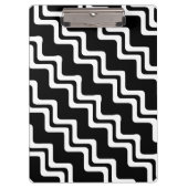 Diagonal Zig Zag Muster für zwei farbige Linien Klemmbrett (Vorderseite)