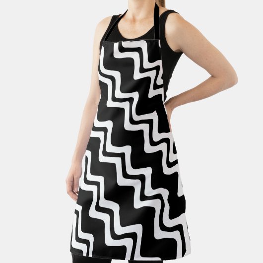 Diagonal Zig Zag Muster für zwei farbige Linien Schürze (InSitu)