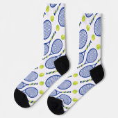 💚 💙 🎾 diagonalblau, grün, weiß 🎾 Muster Socken (Linkes Detail)