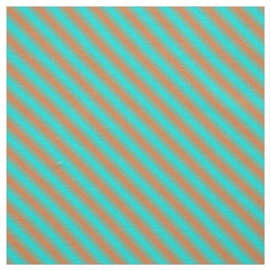 Diagonalblau und Orangenstreifen Stoff (Muster)