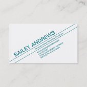 Diagonalblindfarben Visitenkarte (Rückseite)