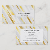 Diagonale Abstrakte Streifen Visitenkarte (Vorne/Hinten)